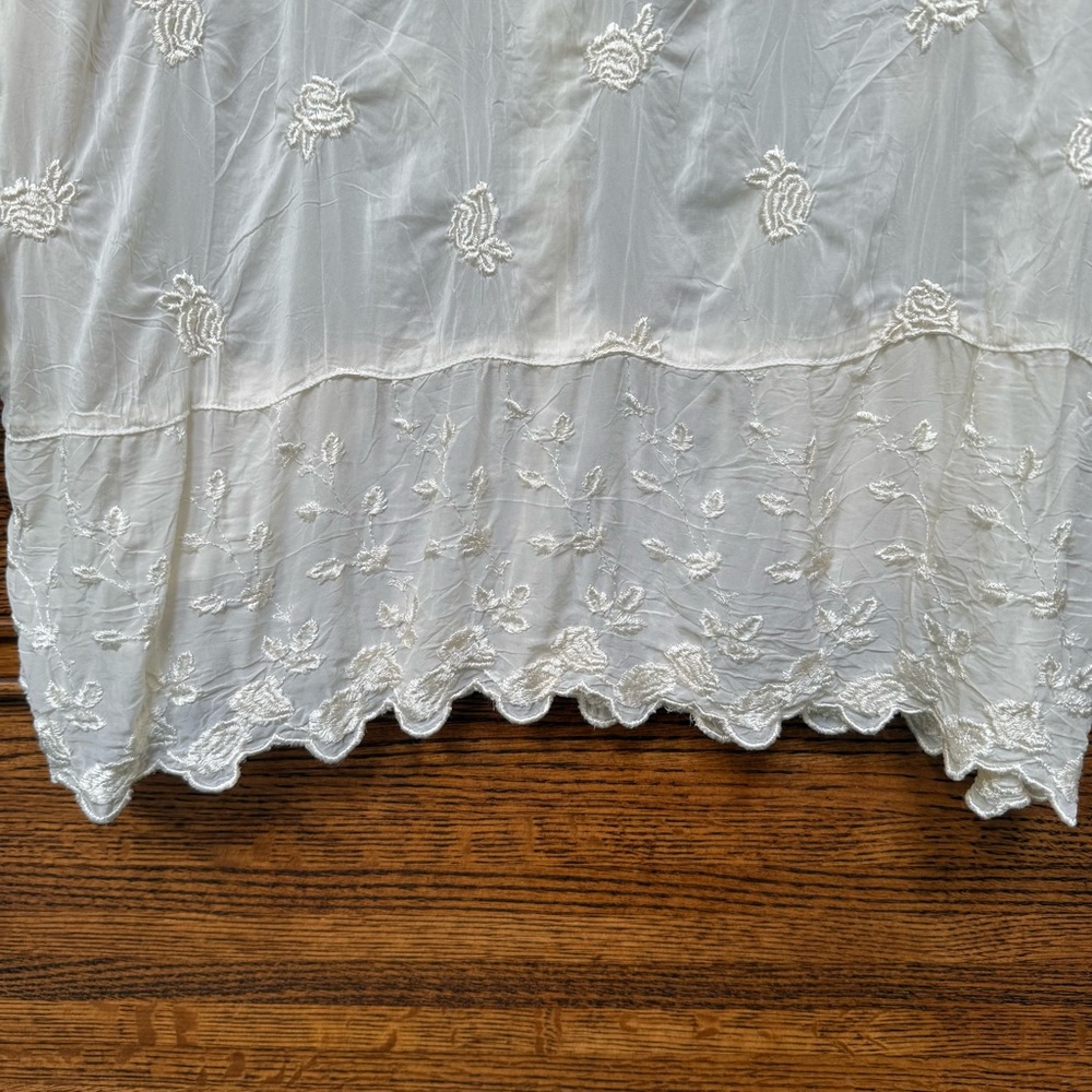 Johnny Was Embroidered Blouse size XL - Picture 7 of 14